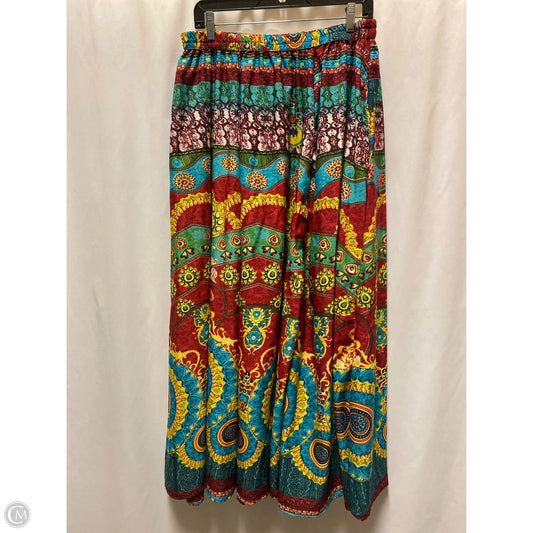 Skirt Maxi By Clothes Mentor In Maroon, Size: 3x