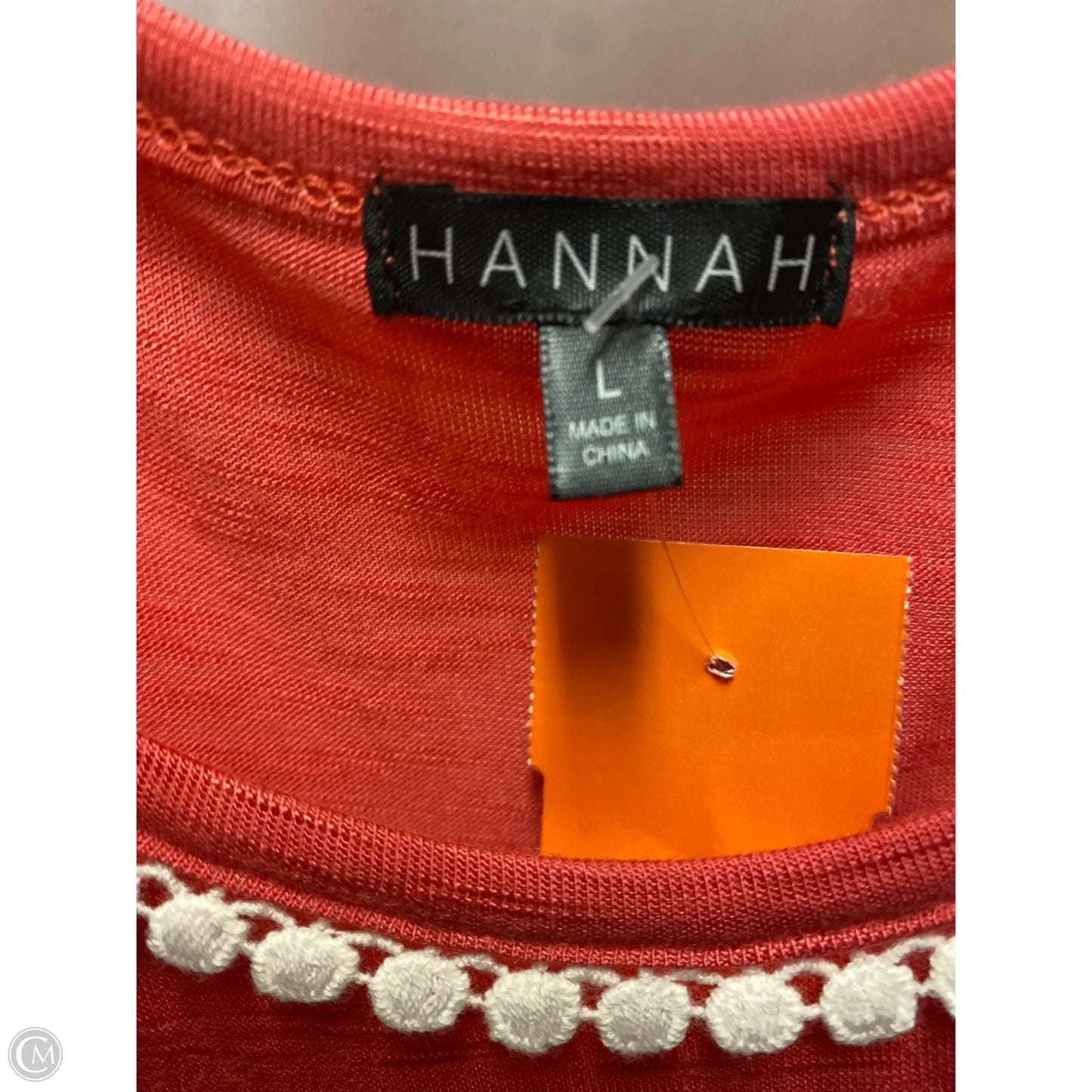 Top Sleeveless By Hannah In Pink, Size: L