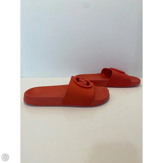 Sandals Flats By Michael By Michael Kors In Red, Size: 8