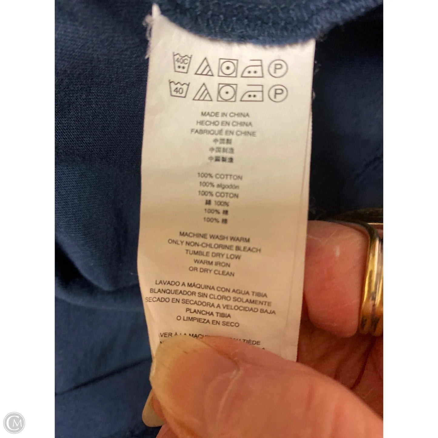 Top Short Sleeve By Michael By Michael Kors In Navy, Size: M