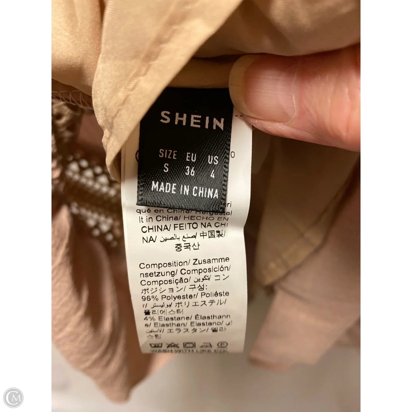 Dress Casual Midi By Shein In Beige, Size: S
