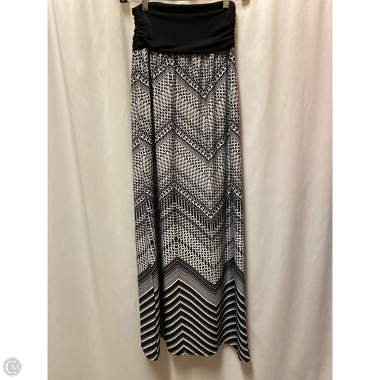 Skirt Maxi By Apt 9 In Black & White, Size: S