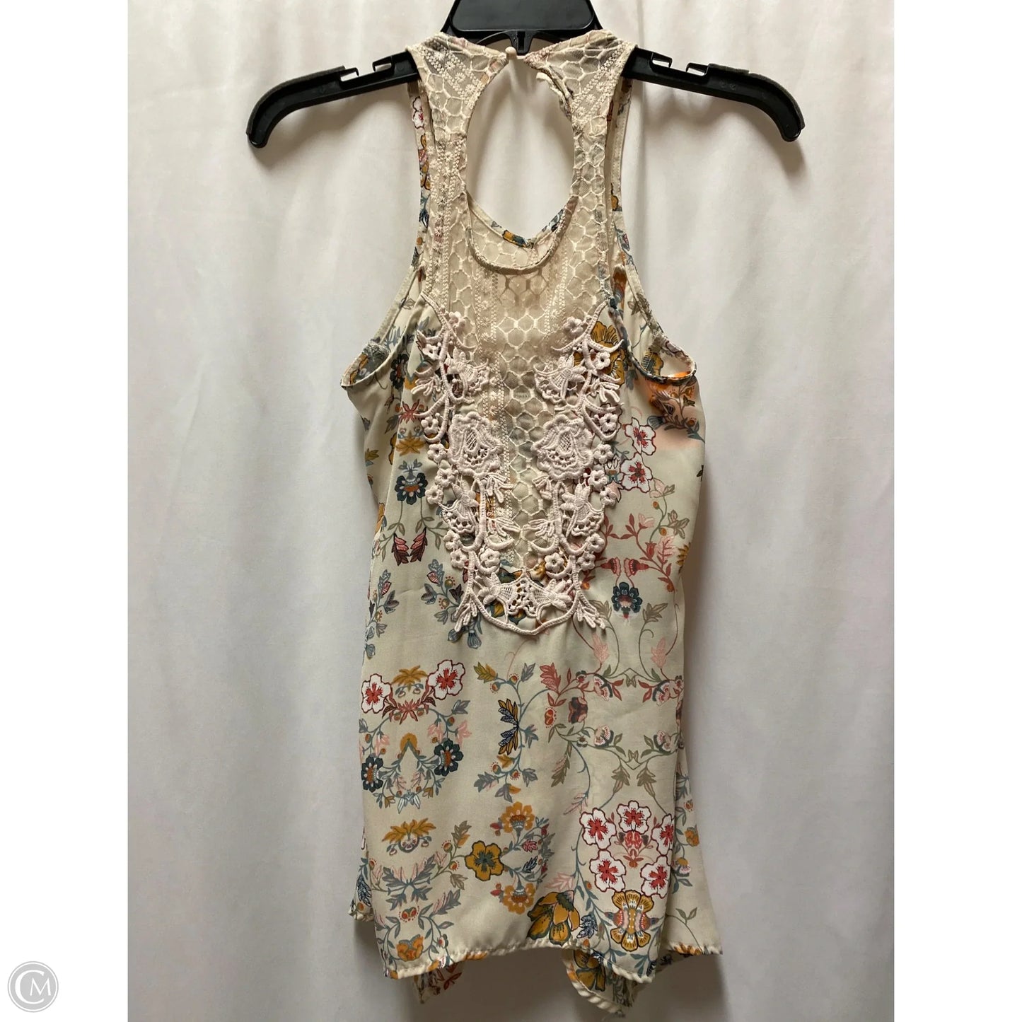 Top Sleeveless By Clothes Mentor In Cream, Size: S