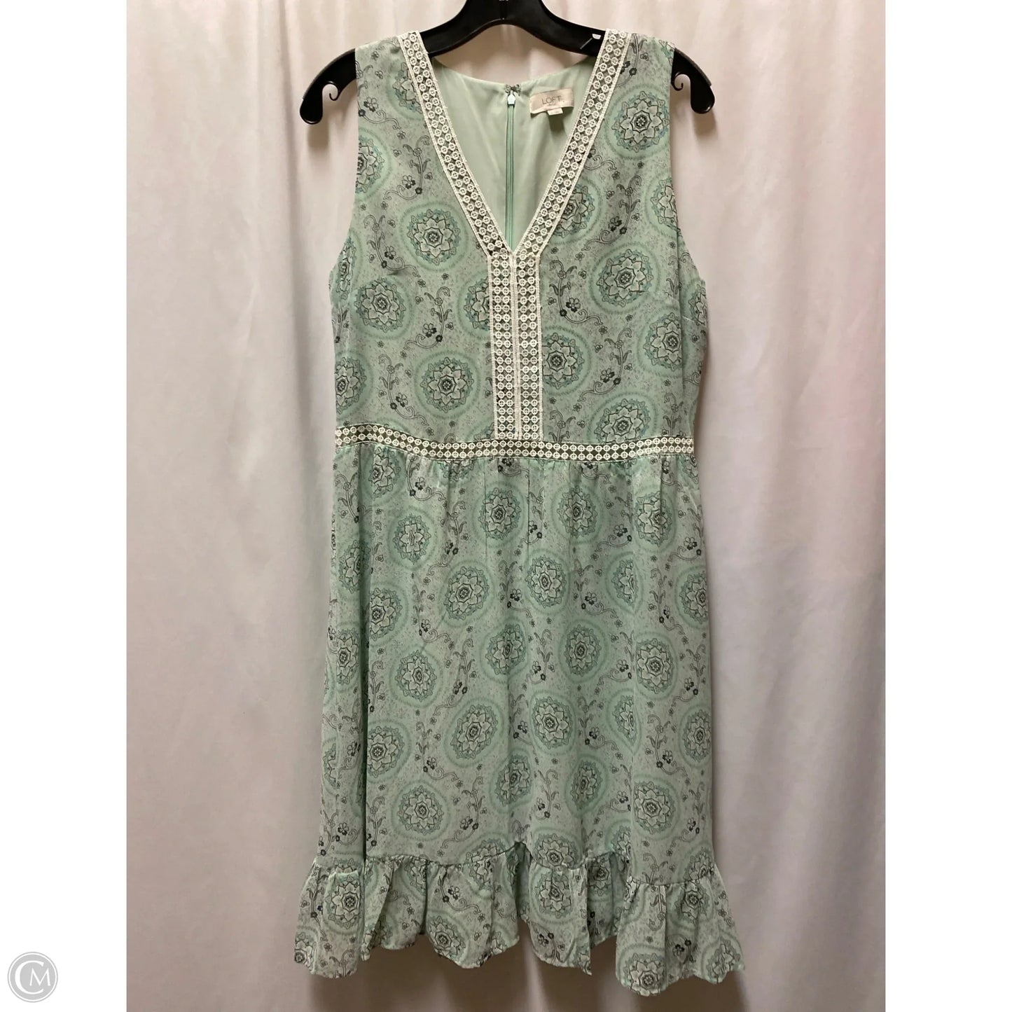 Dress Casual Midi By Loft In Green, Size: M