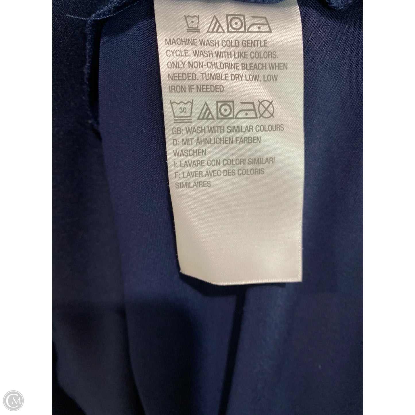 Dress Casual Midi By H For Halston In Navy, Size: M