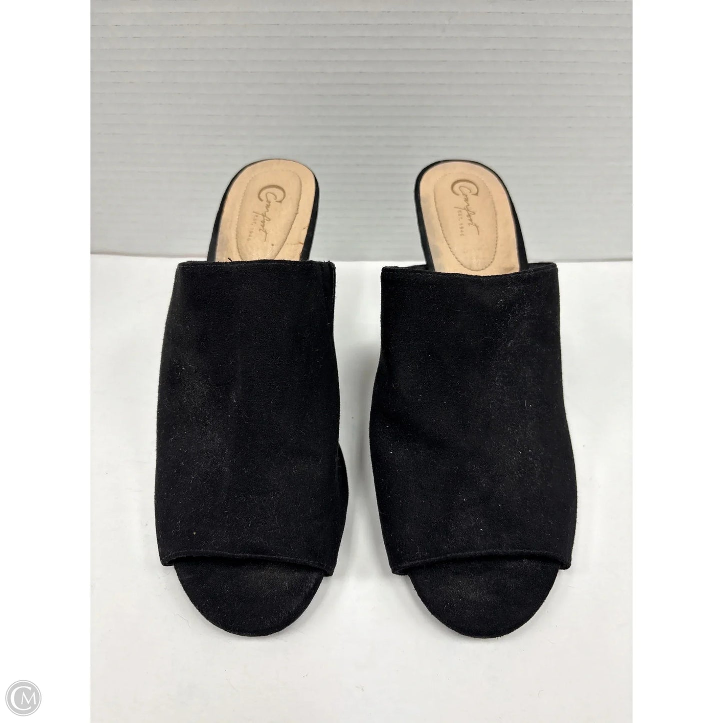 Shoes Heels Wedge By Cato In Black, Size: 10