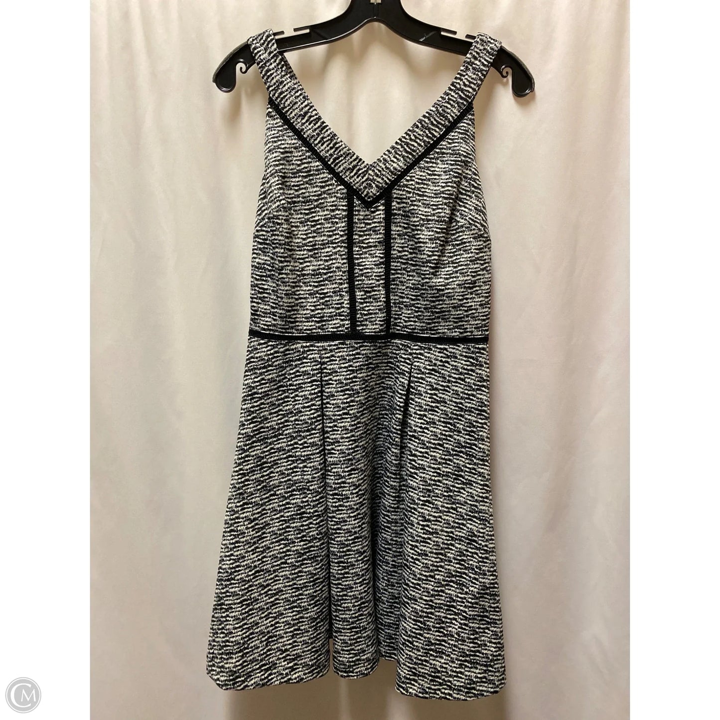 Dress Casual Midi By Mossimo In Black & White, Size: S