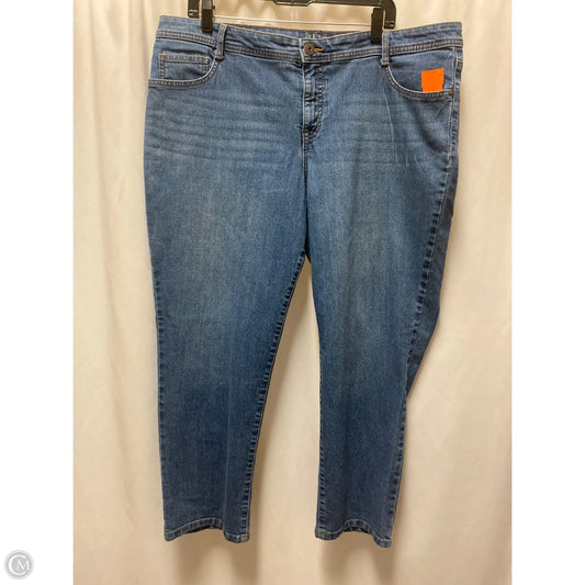 Jeans Straight By Style And Company In Blue Denim, Size: 1x