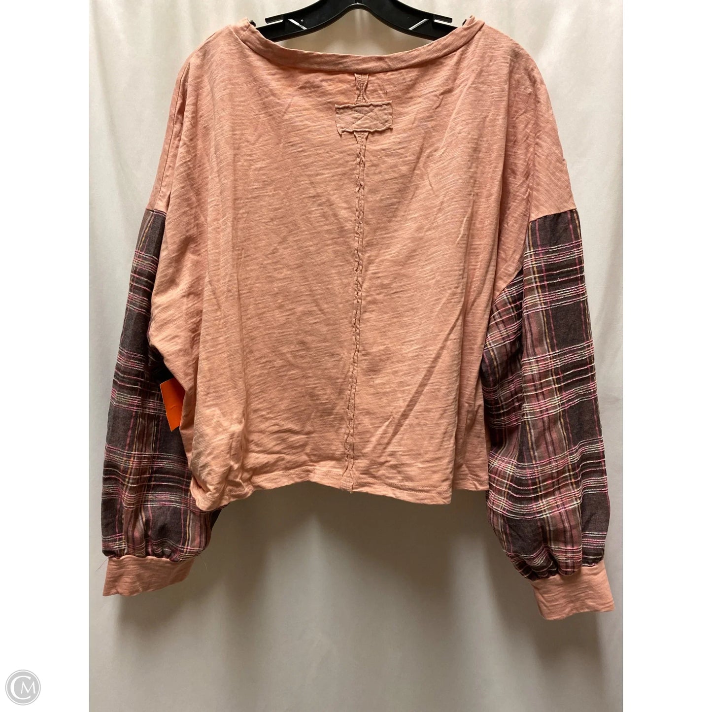 Top Long Sleeve By Shein In Pink, Size: L