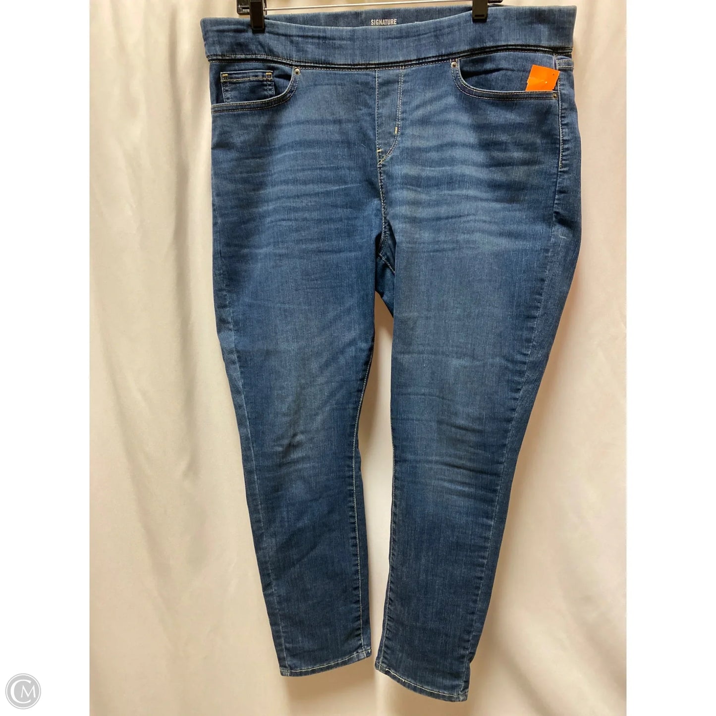 Jeans Skinny By Levis In Blue Denim, Size: 18