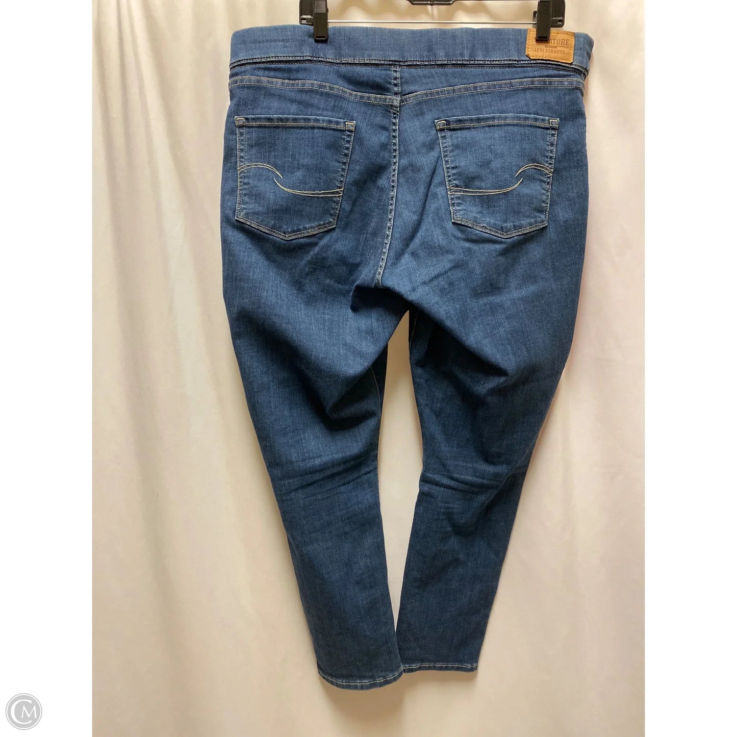 Jeans Skinny By Levis In Blue Denim, Size: 18
