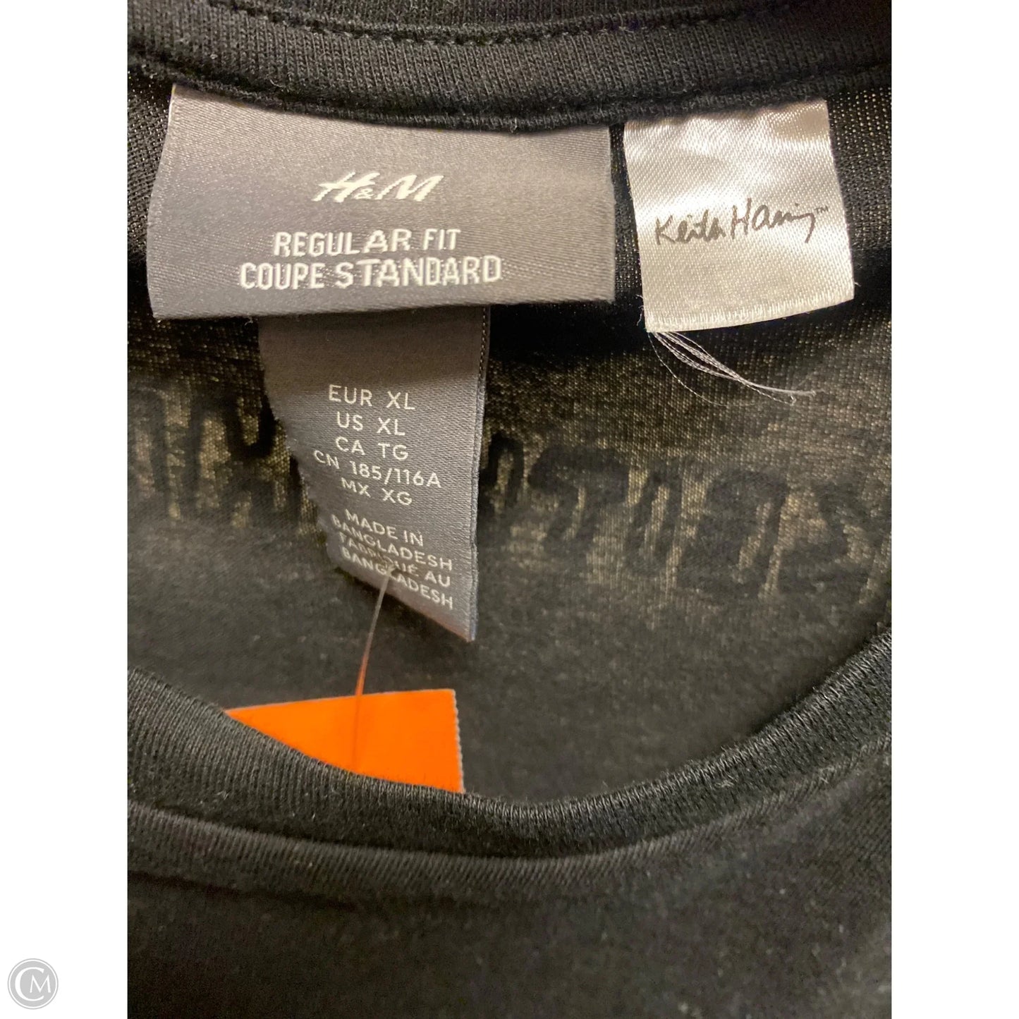 Top Short Sleeve By H&m In Black, Size: Xl