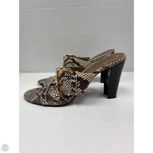 Shoes Heels Wedge By Franco Sarto In Animal Print, Size: 6