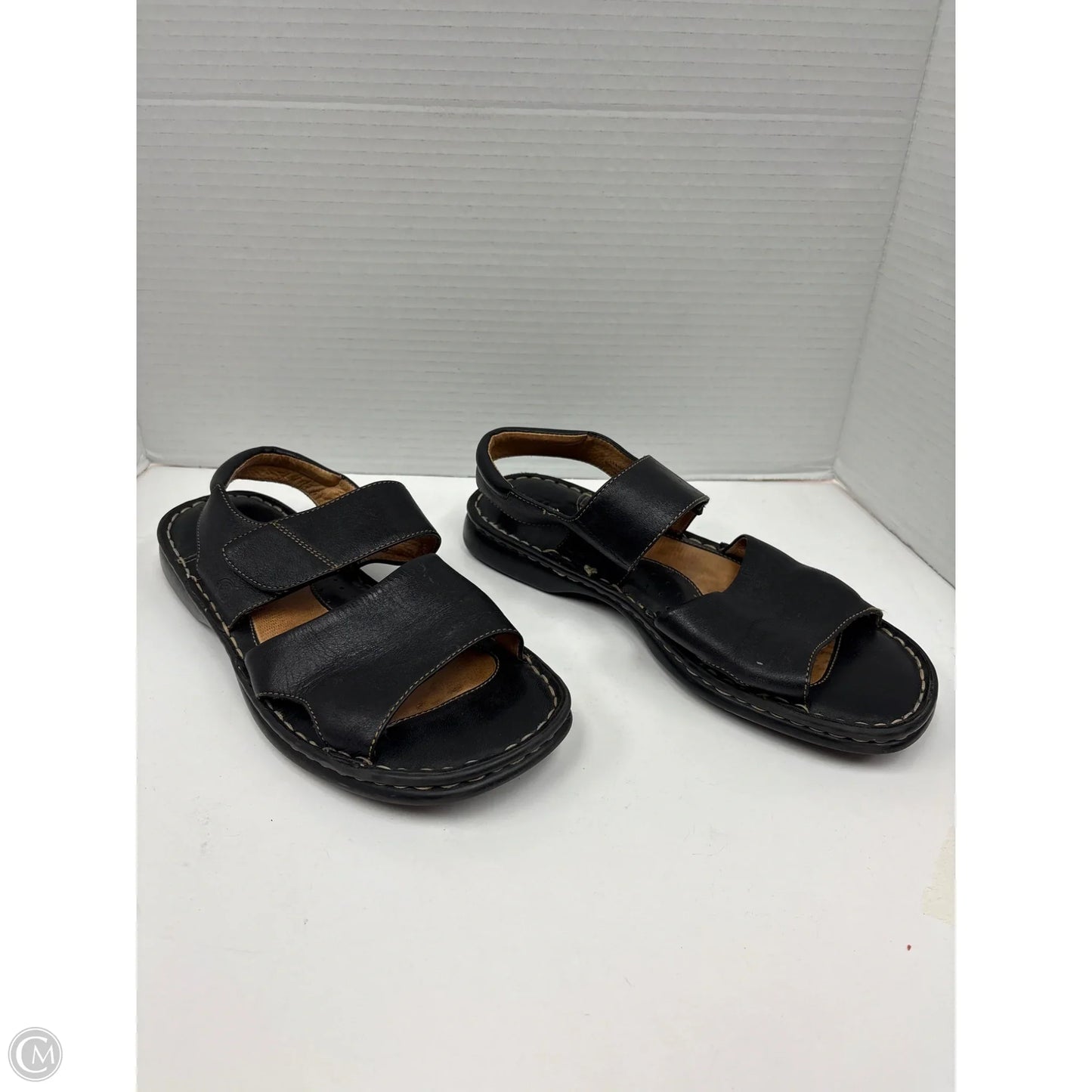 Sandals Flats By Born In Black, Size: 9