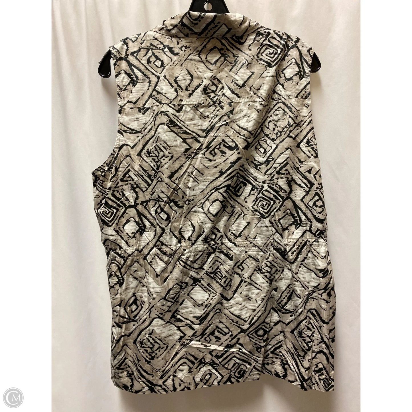 Top Sleeveless By Chicos In Taupe, Size: L