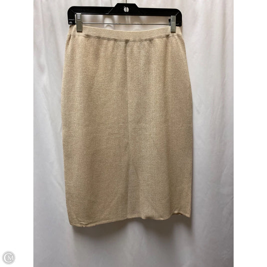 Skirt Mini & Short By Ming Wang In Gold, Size: S