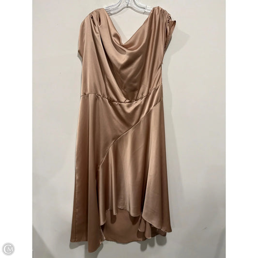 Dress Casual Maxi By Shein In Beige, Size: 4x