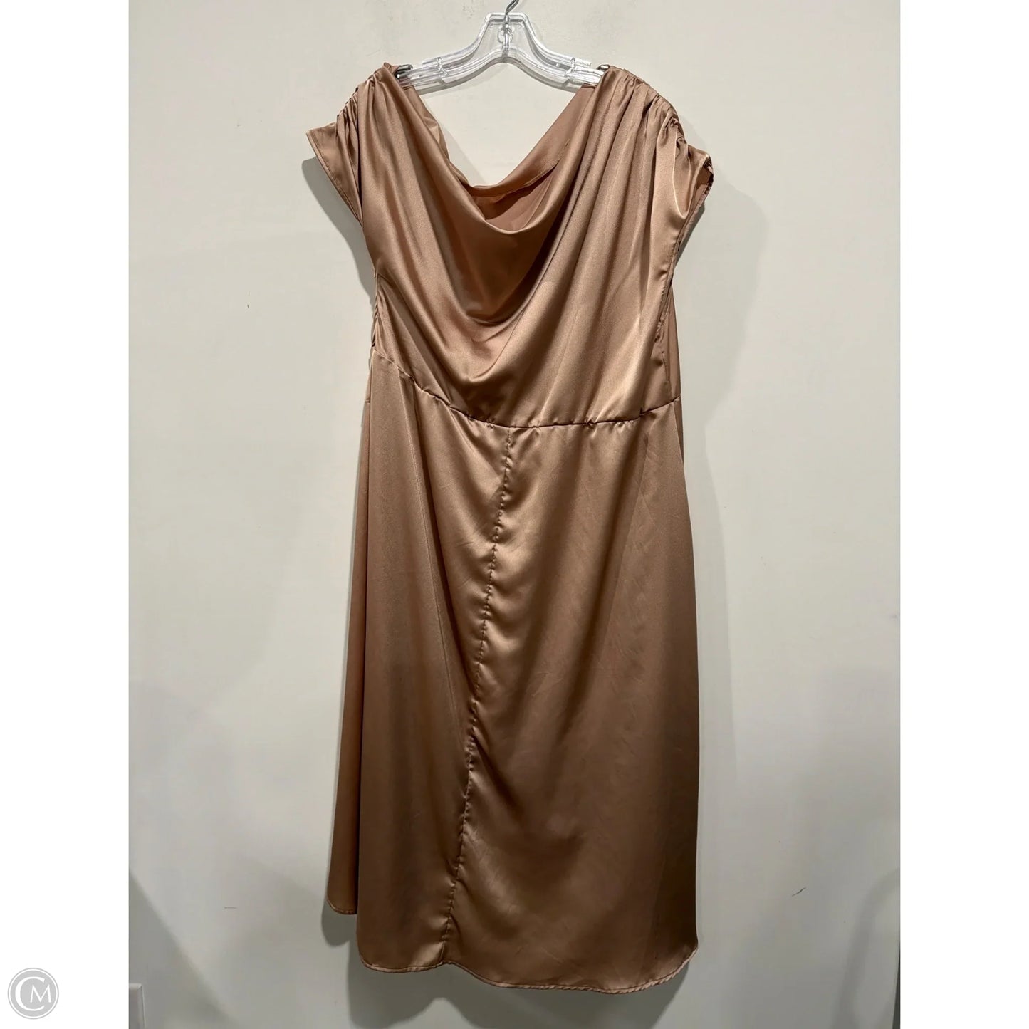 Dress Casual Maxi By Shein In Beige, Size: 4x