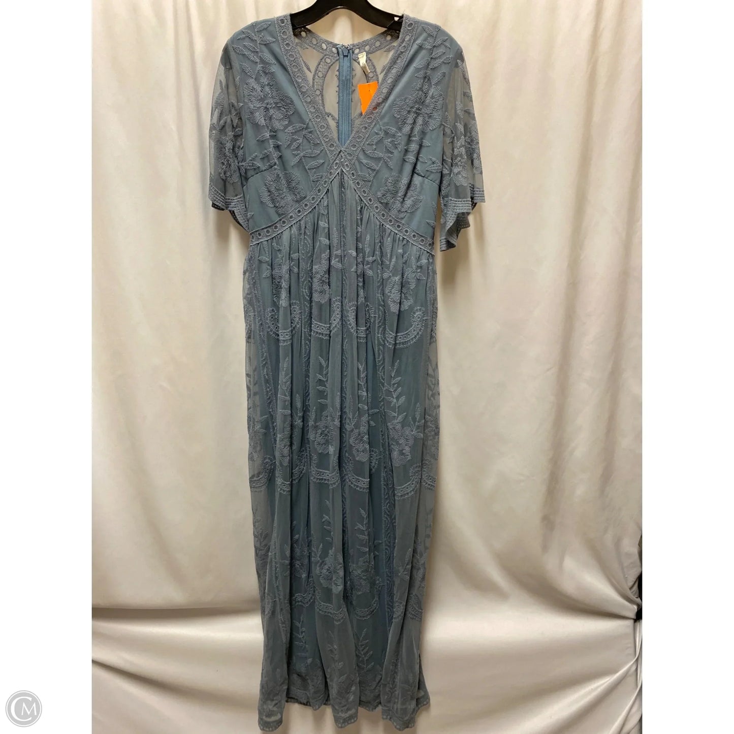 Dress Casual Maxi By Pink Blush In Blue, Size: L