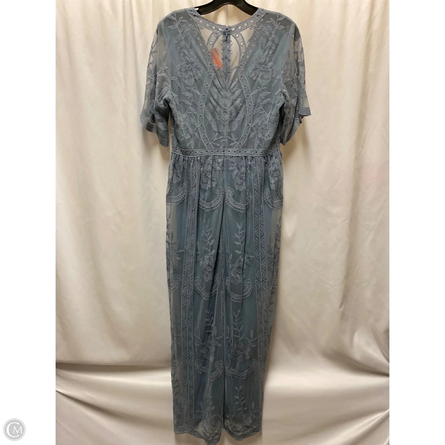 Dress Casual Maxi By Pink Blush In Blue, Size: L