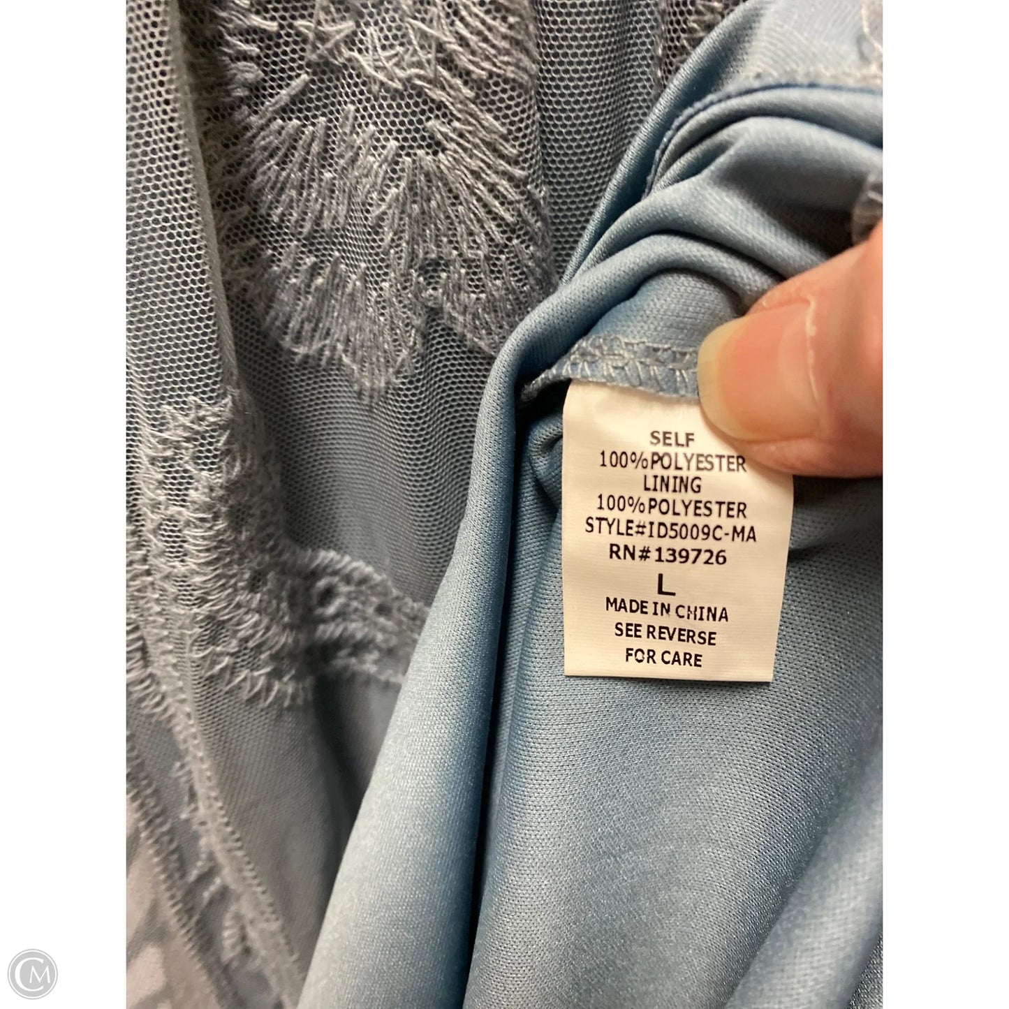 Dress Casual Maxi By Pink Blush In Blue, Size: L