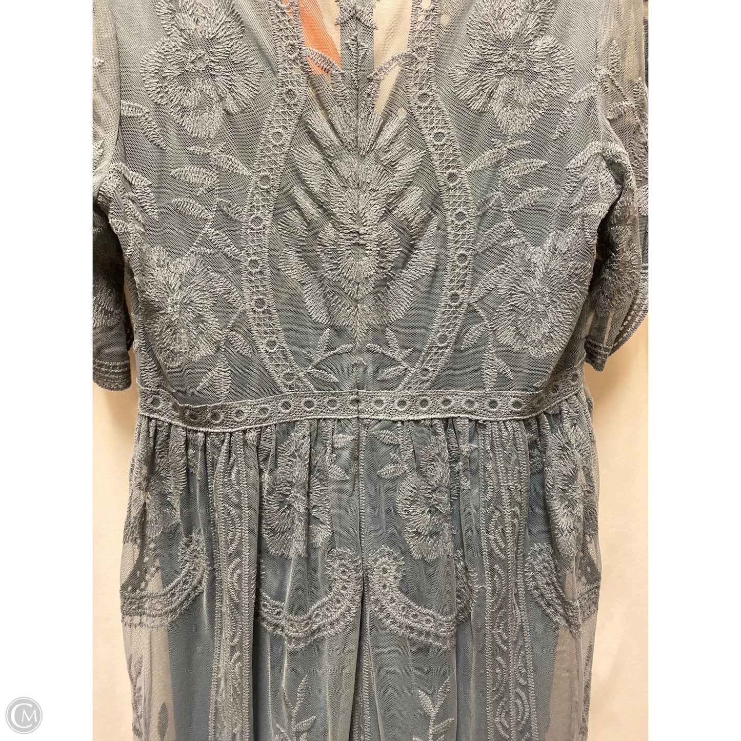 Dress Casual Maxi By Pink Blush In Blue, Size: L