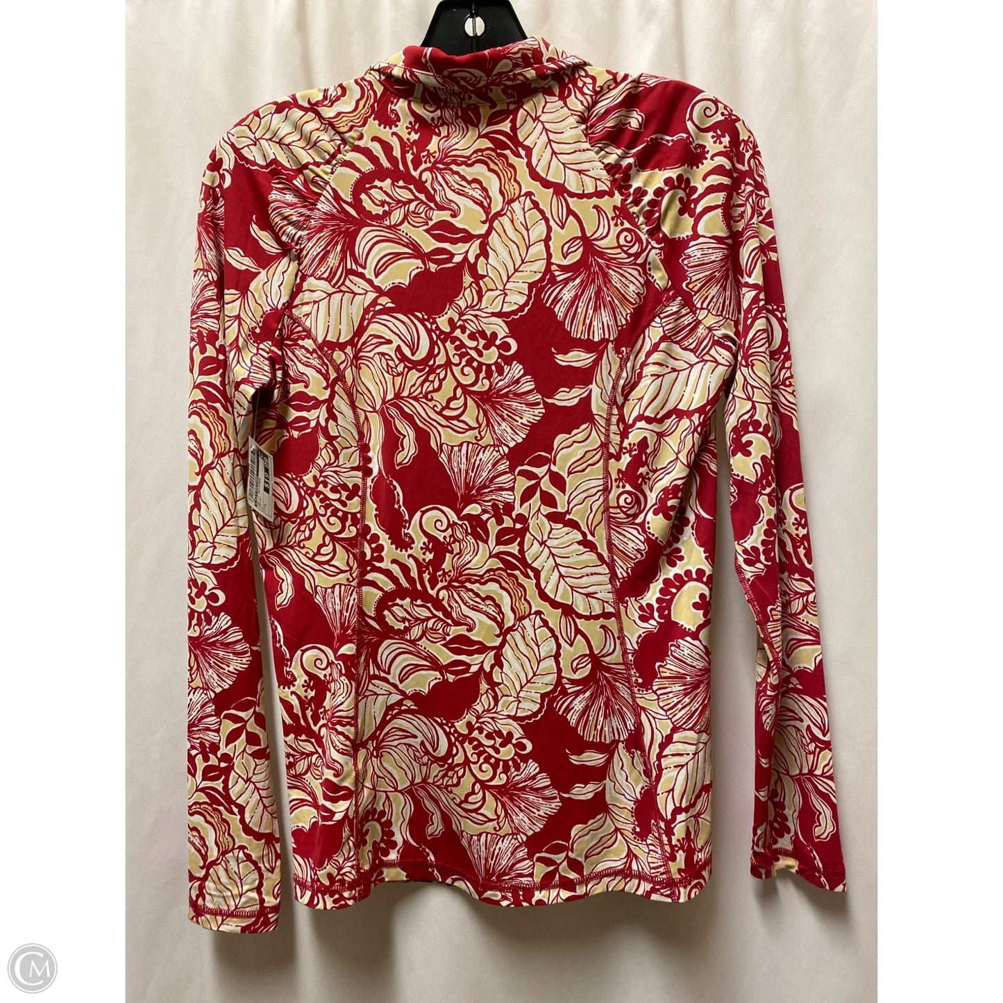 Top Long Sleeve Designer By Lilly Pulitzer In Maroon, Size: S