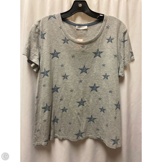 Top Short Sleeve By Clothes Mentor In Grey, Size: Xl