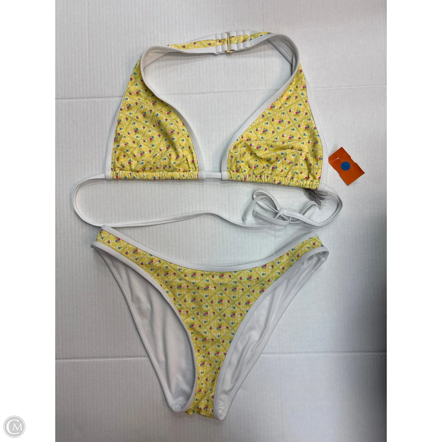 Swimsuit 2pc By Pink In Yellow, Size: L