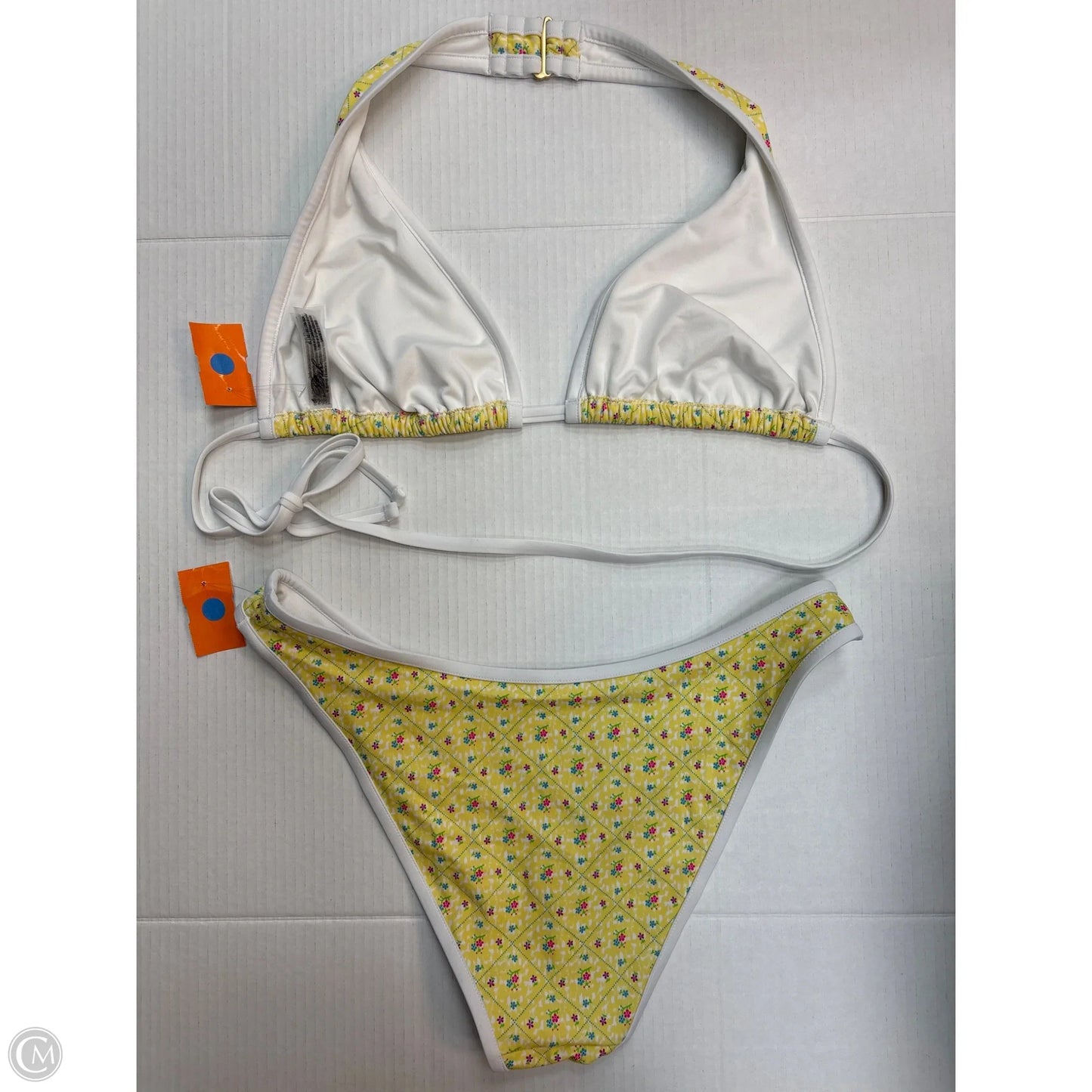 Swimsuit 2pc By Pink In Yellow, Size: L