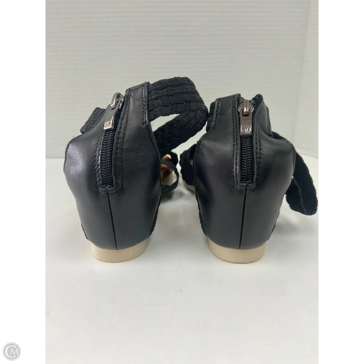 Sandals Heels Wedge By Bernie Mev In Black, Size: 10.5