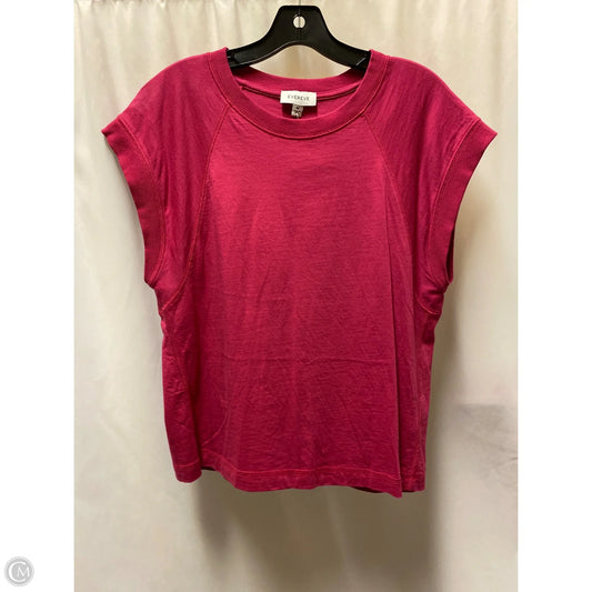 Top Sleeveless By Evereve In Pink, Size: M
