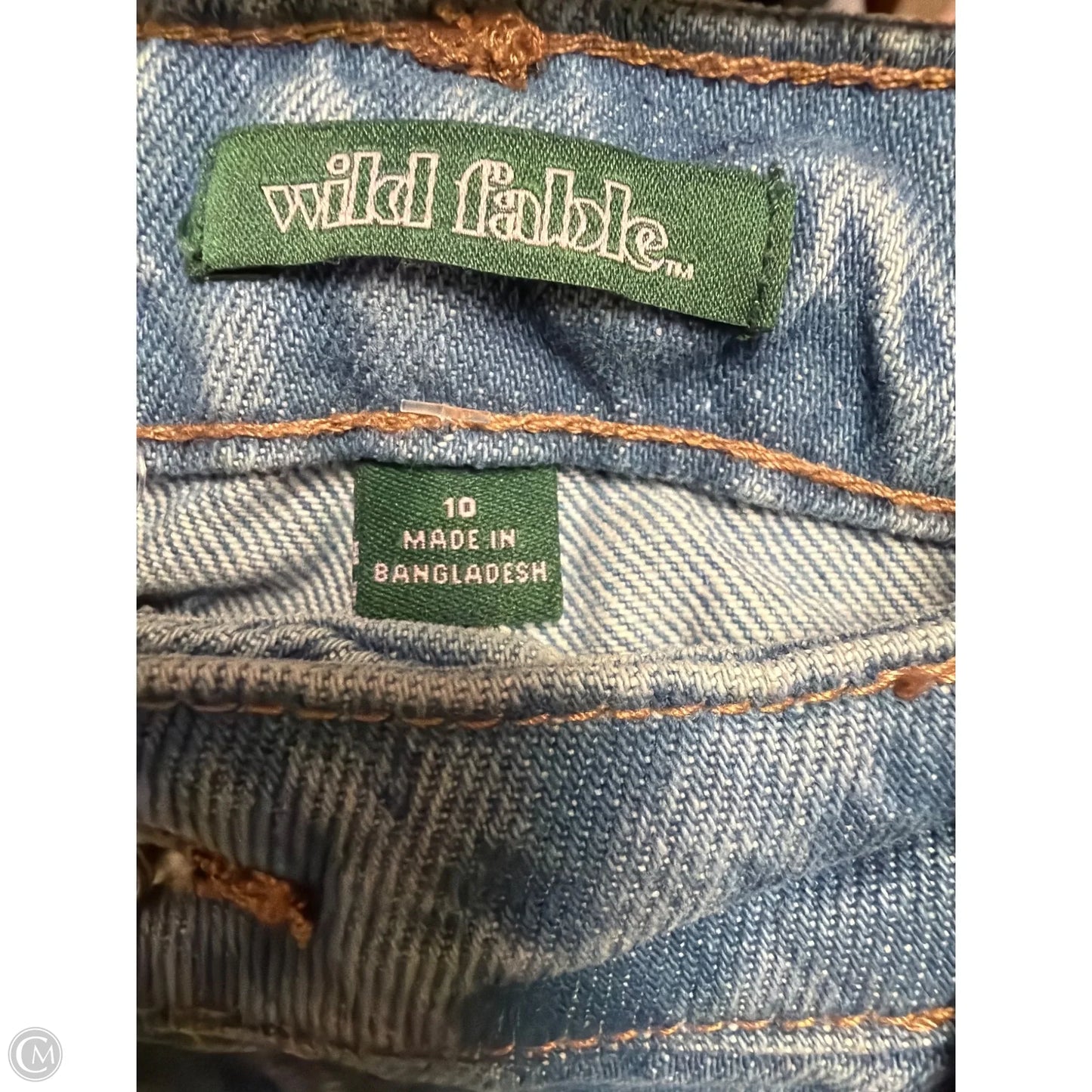 Jeans Straight By Wild Fable In Blue Denim, Size: 10