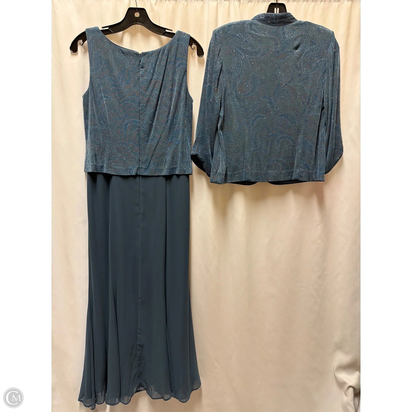 Dress Set 2pc By Alex Evenings In Blue, Size: Mp