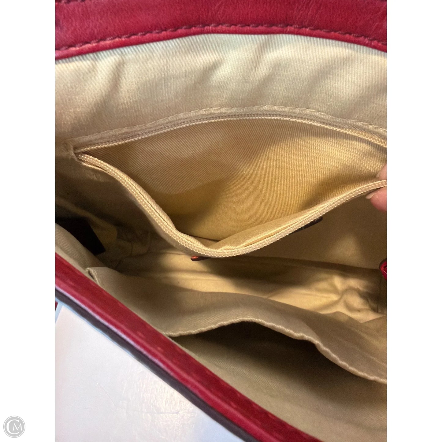 Crossbody Leather By Fossil, Size: Small