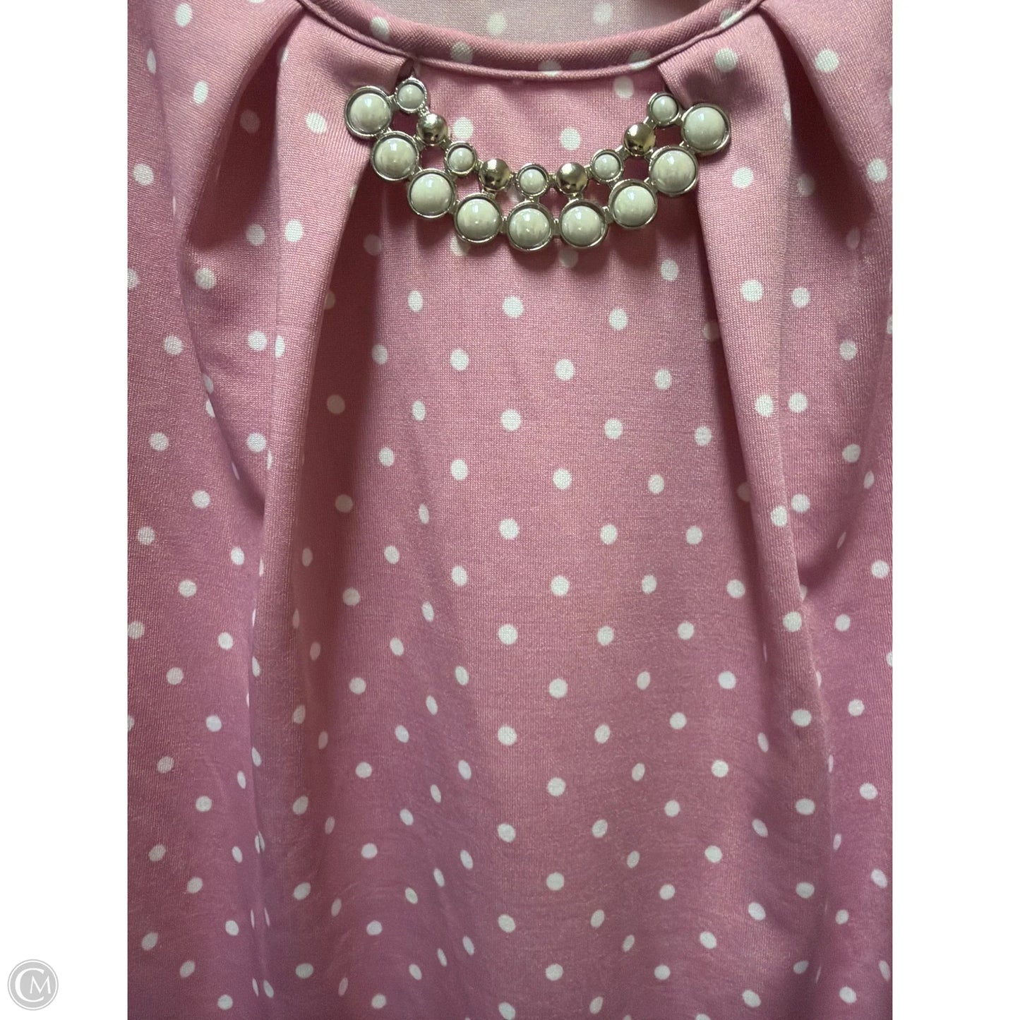 Top Sleeveless By Notations In Pink, Size: Xl