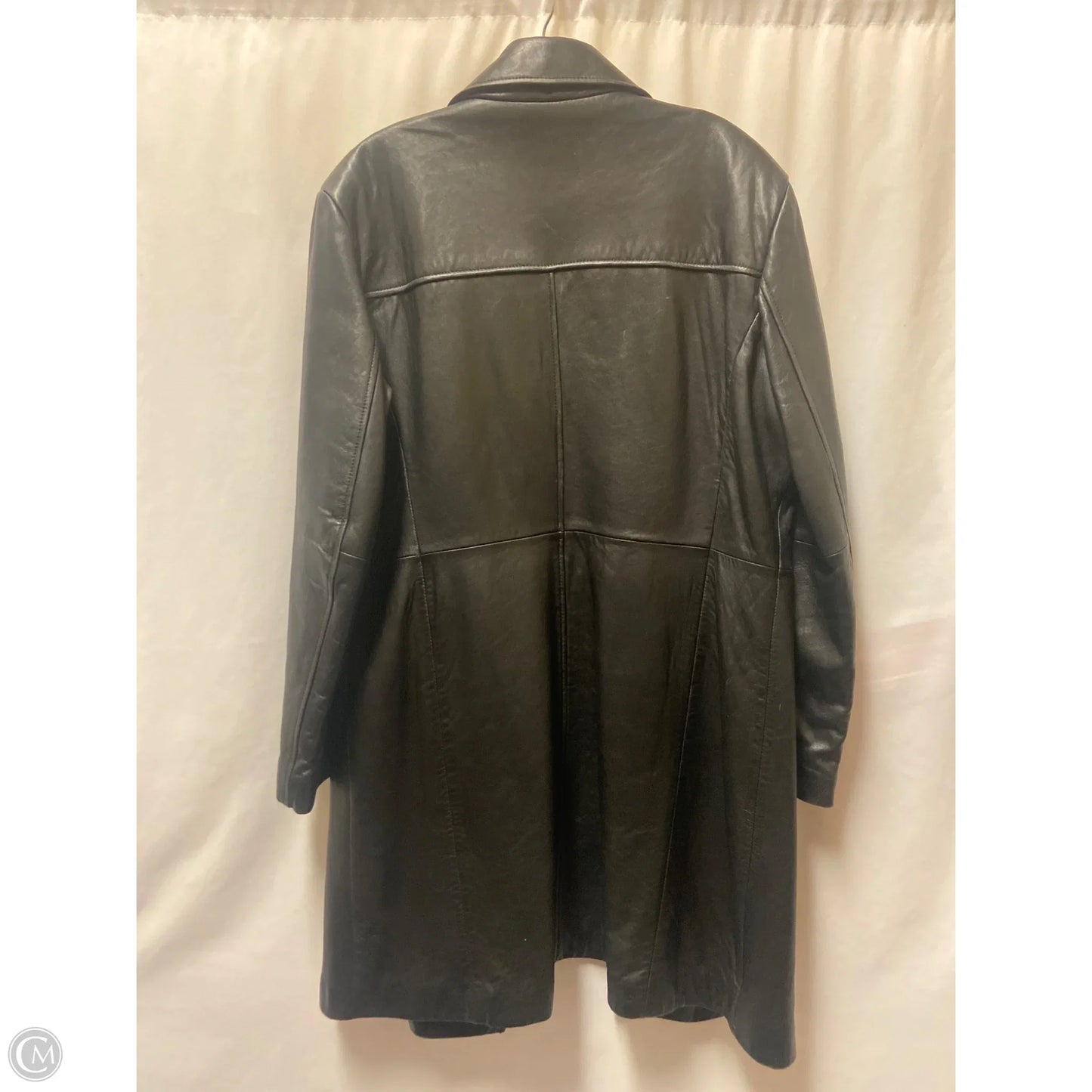 Jacket Leather By Clothes Mentor In Black, Size: Xl