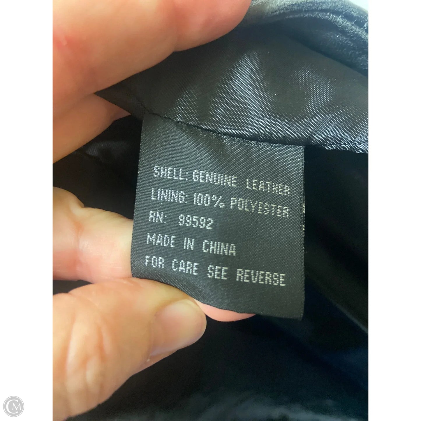 Jacket Leather By Clothes Mentor In Black, Size: Xl