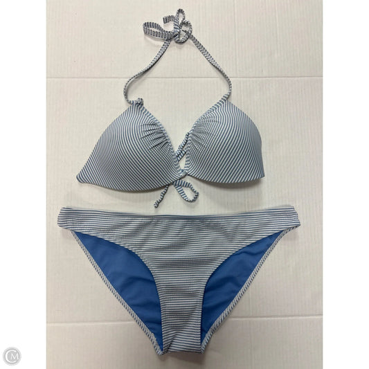 Swimsuit 2pc By Primark In Blue & White, Size: L