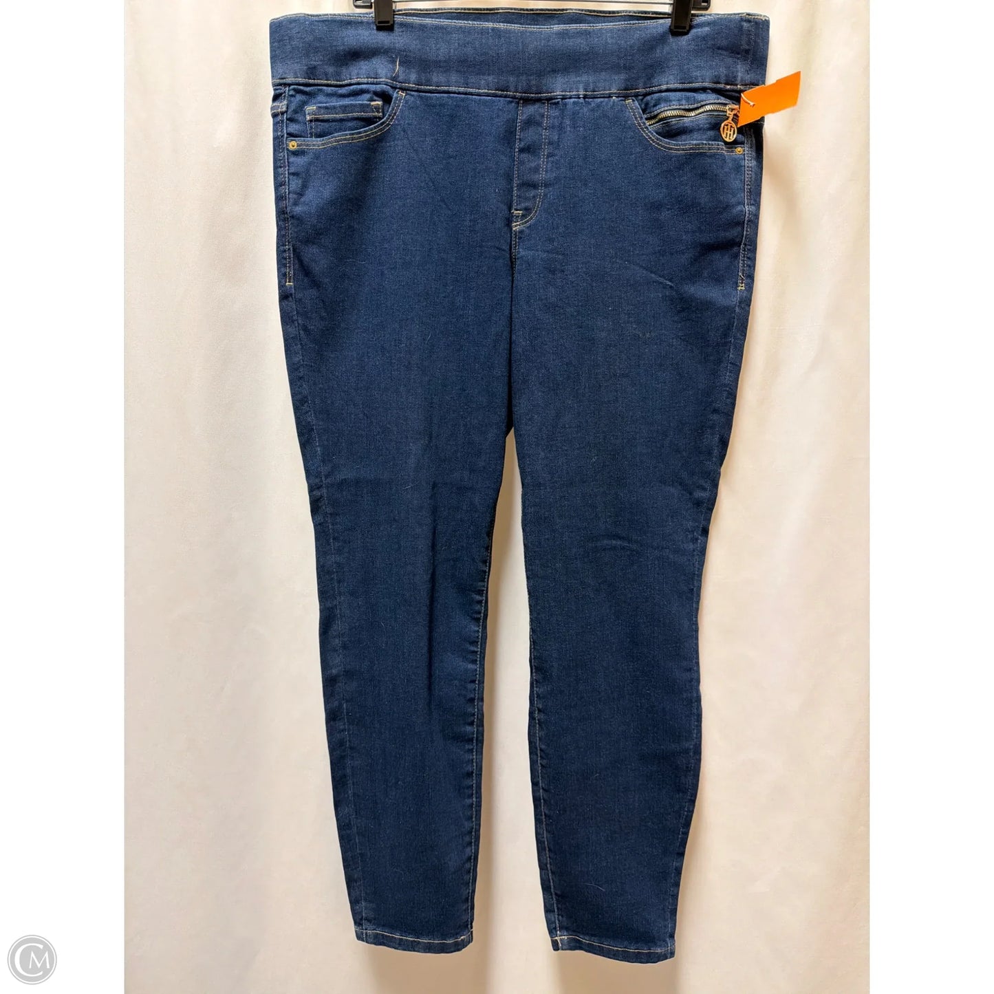 Jeans Straight By Tommy Hilfiger In Blue Denim, Size: 14