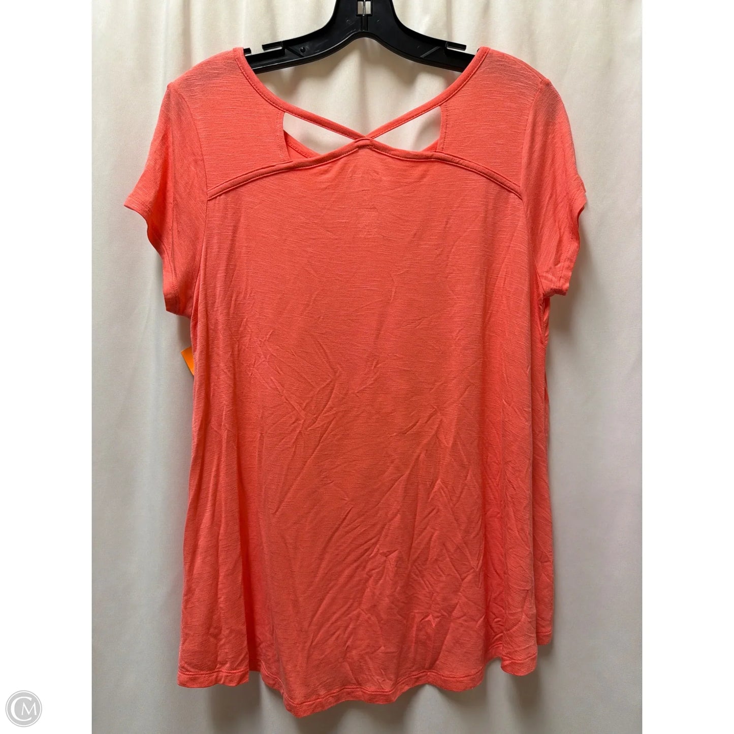 Top Short Sleeve By St Johns Bay In Pink, Size: Mp