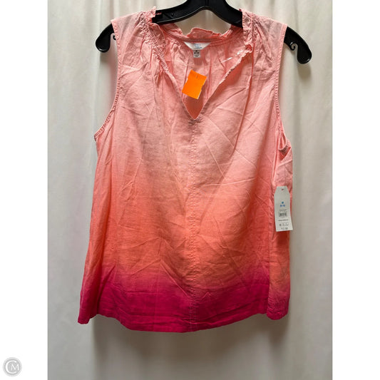 Top Sleeveless By Time And Tru In Pink, Size: M