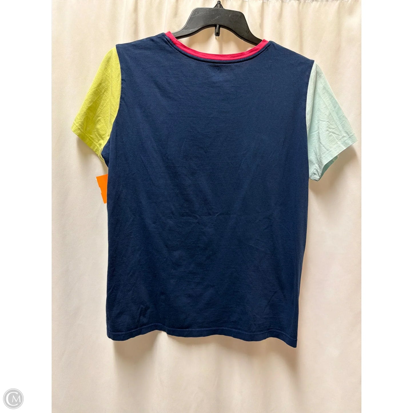 Top Short Sleeve By Lands End In Navy, Size: L