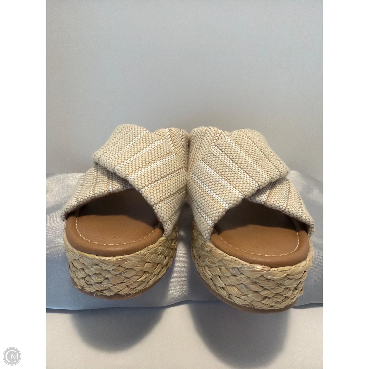 Sandals Heels Platform By Universal Thread In Tan, Size: 6