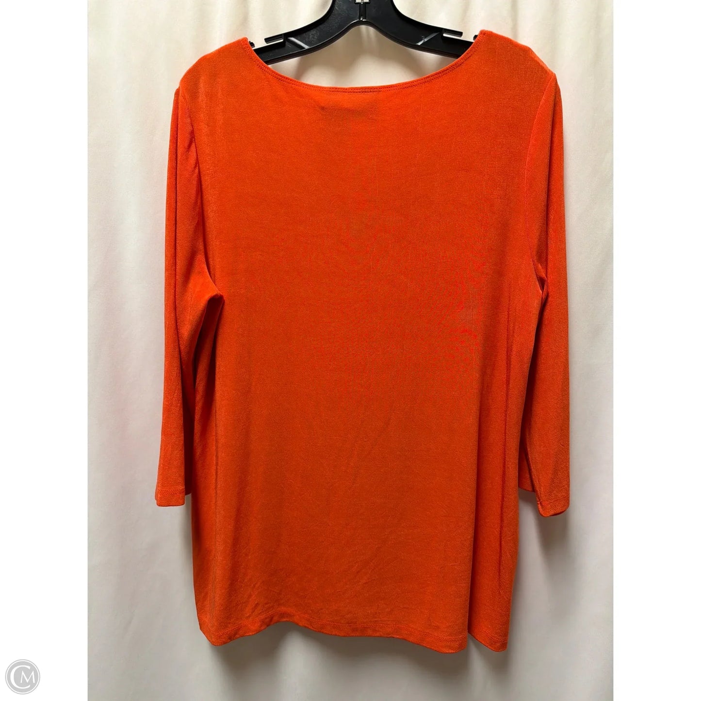 Top Long Sleeve By Chicos In Orange, Size: L