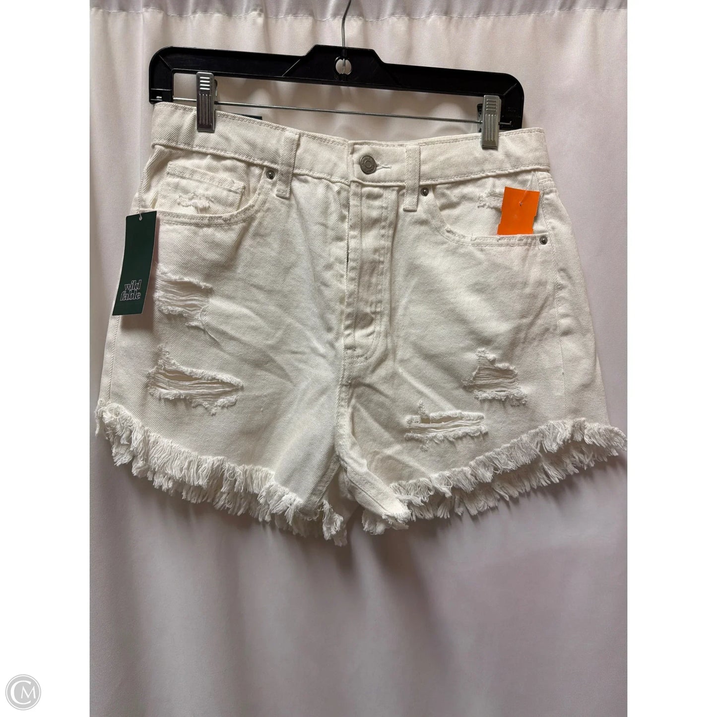 Shorts By Wild Fable In White Denim, Size: 8