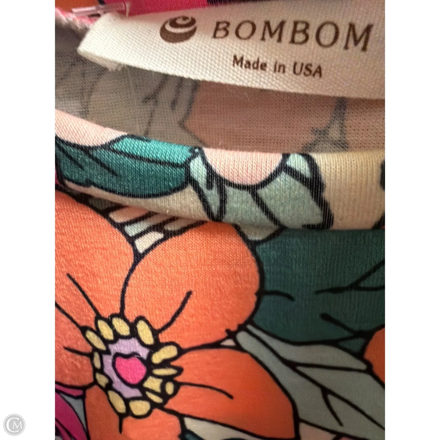 Top Short Sleeve By Bombom In Pink & Yellow, Size: Xl