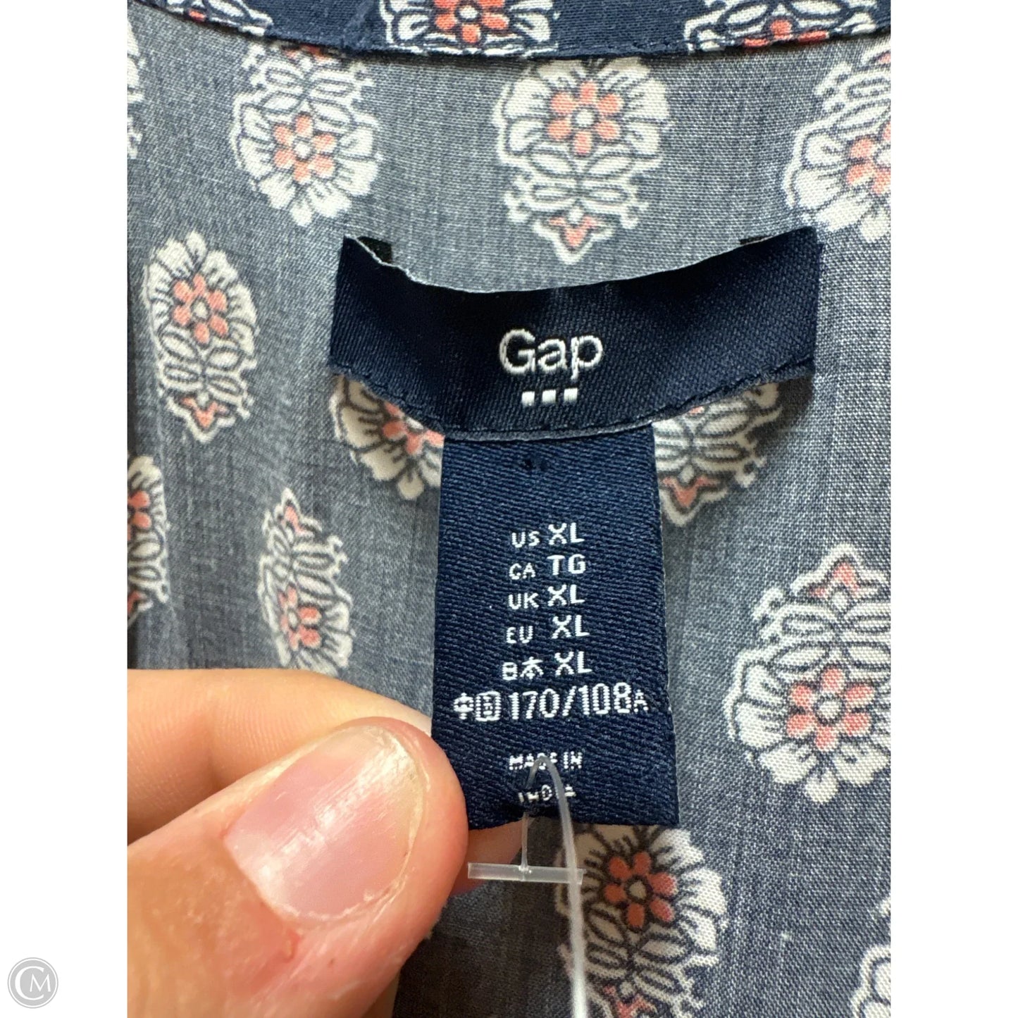 Dress Casual Maxi By Gap In Blue, Size: Xl