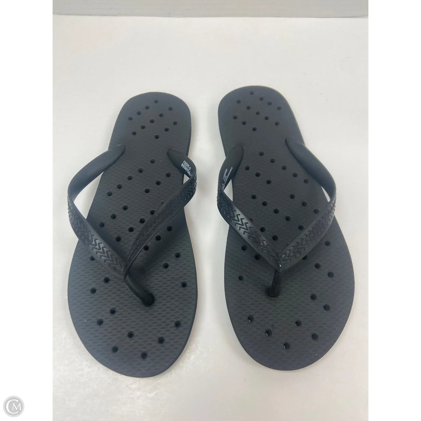 Sandals Flip Flops By Clothes Mentor In Black, Size: 7