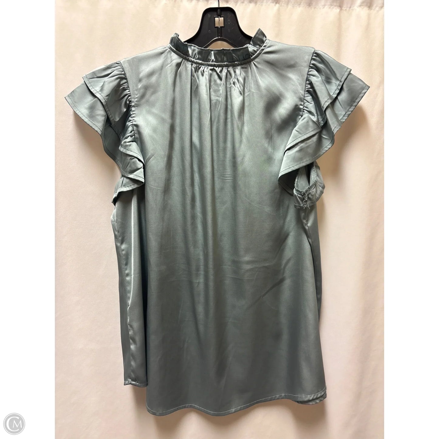 Top Short Sleeve By Clothes Mentor In Grey, Size: L